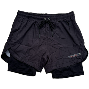 2-in-1 Compression running shorts with zip pockets