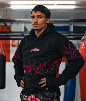 Pink Fire Muay Thai Hoodie | Luk Fai Chompoo Hoodie