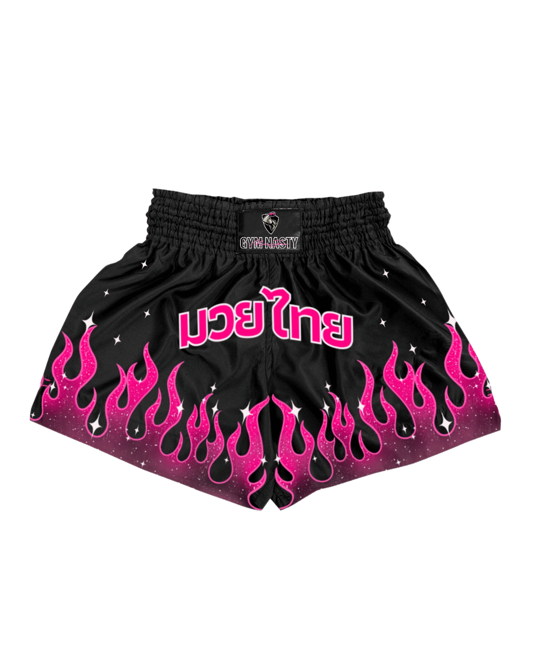 Pink Fire Child Muay Thai Shorts | Luk Fai Chompoo Shorts