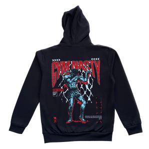 Back of GYM NASTY NAK SUU hoodie