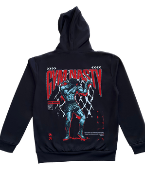 Back of GYM NASTY NAK SUU hoodie